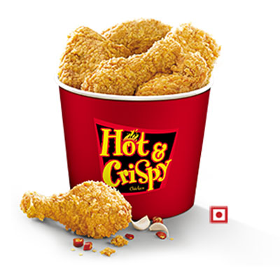 "Hot N Crispy Chicken Bucket  (with 6 pieces) - KFC - Click here to View more details about this Product